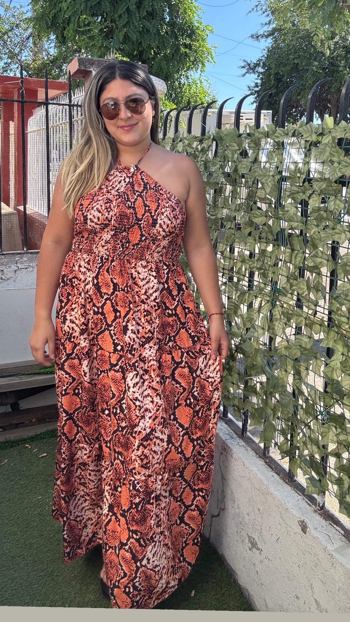 Vestido animal print