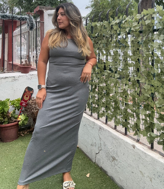 Vestido largo y ajustado